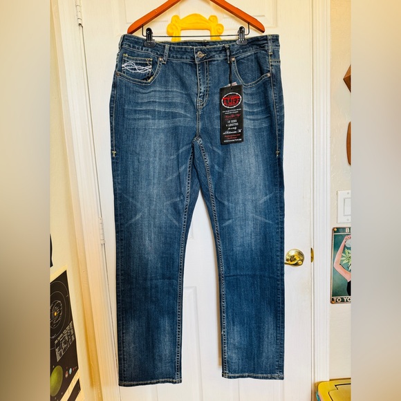 Cowgirl Tuff Bootcut Denim Jeans 40 Long NWT - Picture 1 of 5